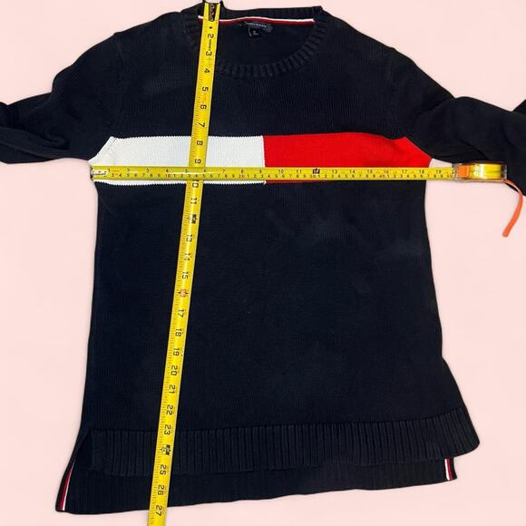 Vtg tommy hilfiger sweater navy - Picture 4 of 4
